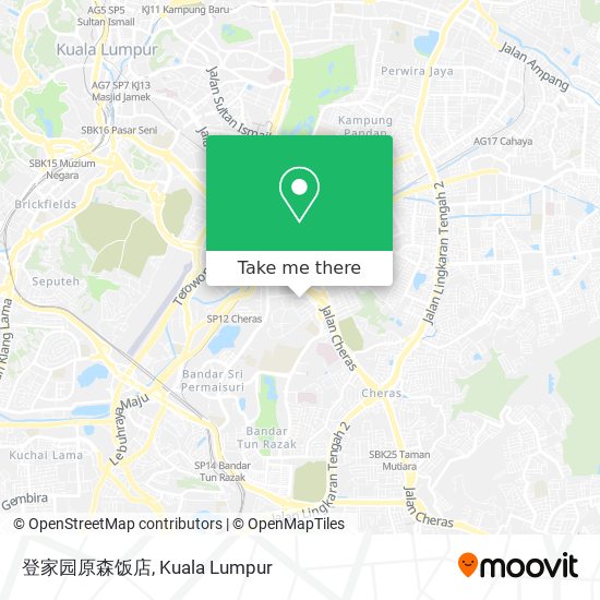 登家园原森饭店 map