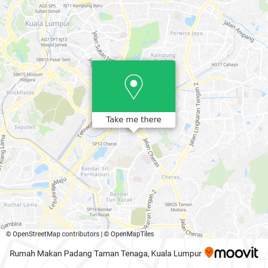 Peta Rumah Makan Padang Taman Tenaga