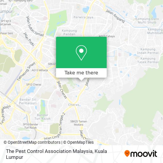 The Pest Control Association Malaysia map