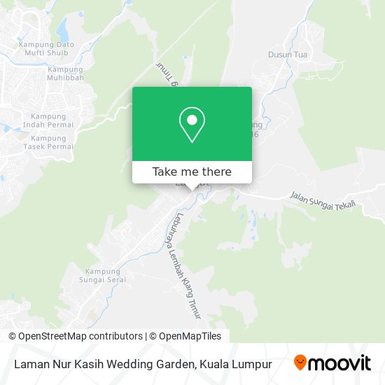 Laman Nur Kasih Wedding Garden map