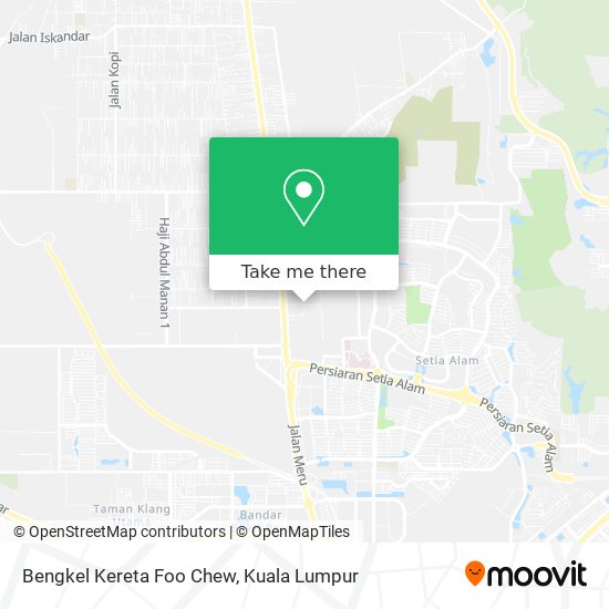 Bengkel Kereta Foo Chew map