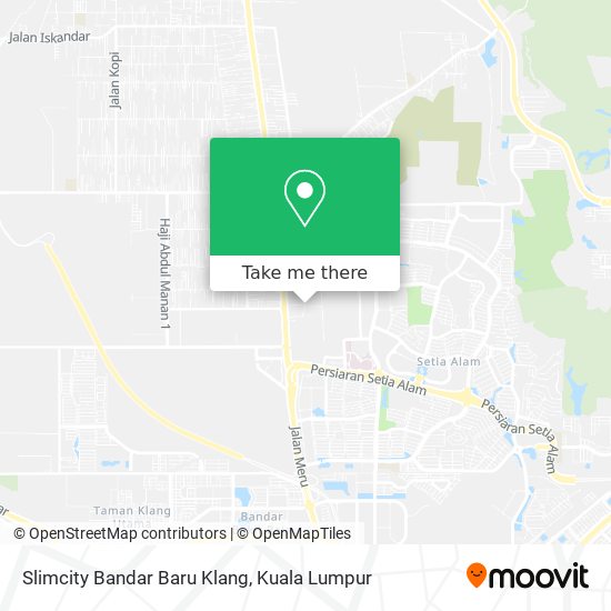 Slimcity Bandar Baru Klang map