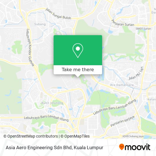 Asia Aero Engineering Sdn Bhd map