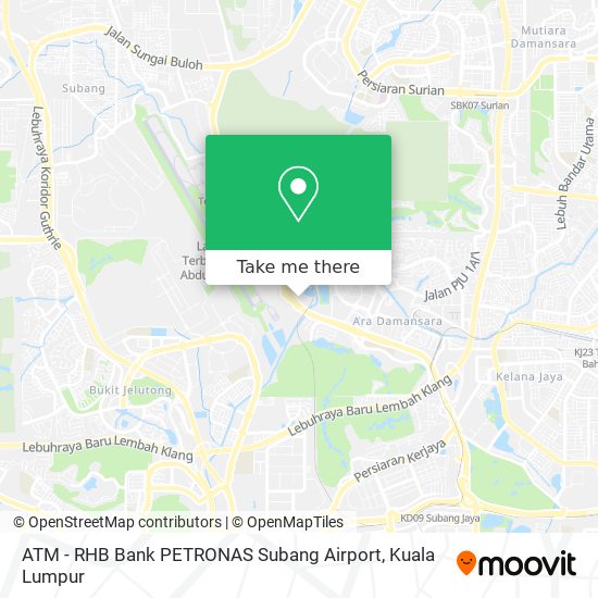 Peta ATM - RHB Bank PETRONAS Subang Airport