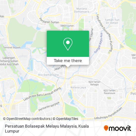 Peta Persatuan Bolasepak Melayu Malaysia