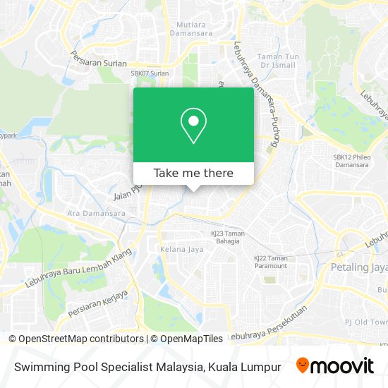 Peta Swimming Pool Specialist Malaysia