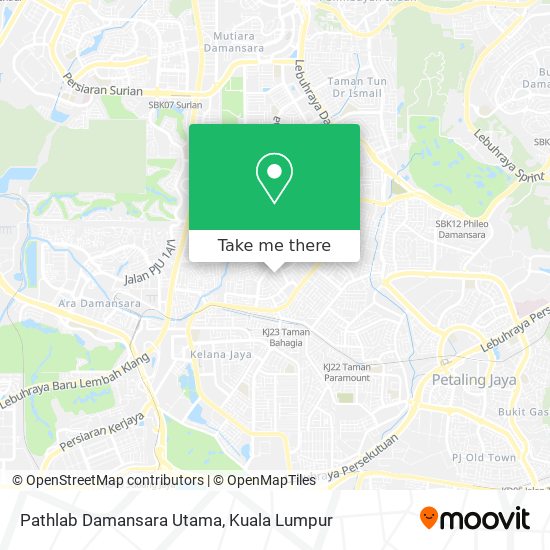 Pathlab Damansara Utama map