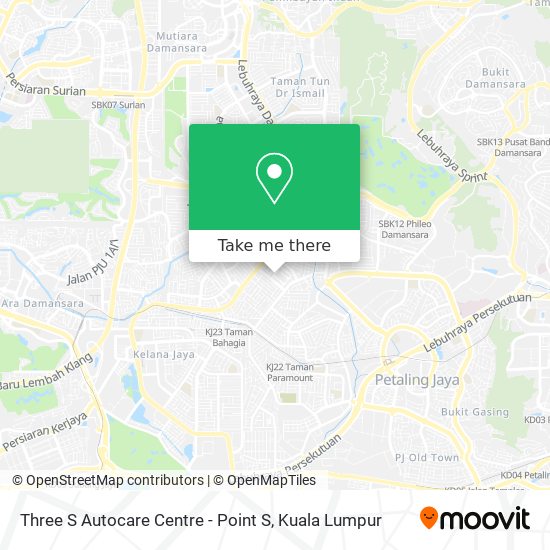 Three S Autocare Centre - Point S map