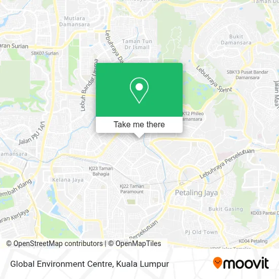 Global Environment Centre map