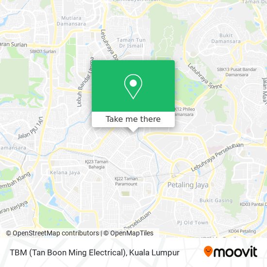 Peta TBM (Tan Boon Ming Electrical)