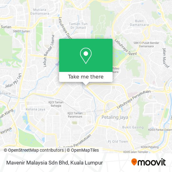 Mavenir Malaysia Sdn Bhd map