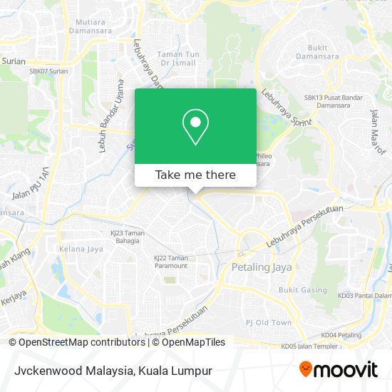 Peta Jvckenwood Malaysia