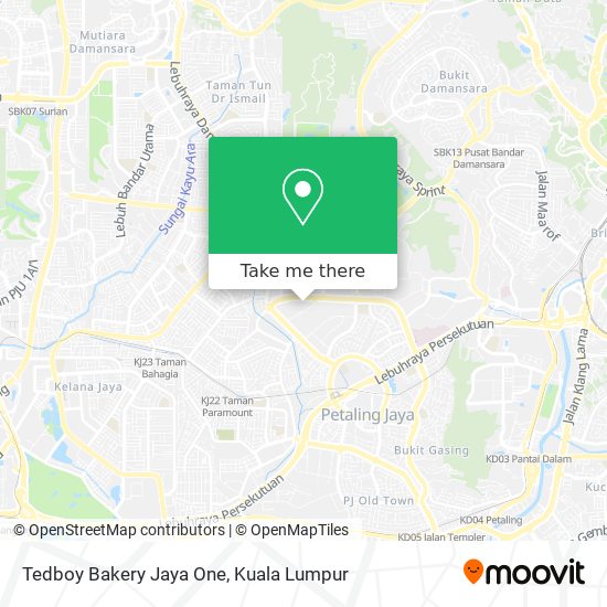 Tedboy Bakery Jaya One map