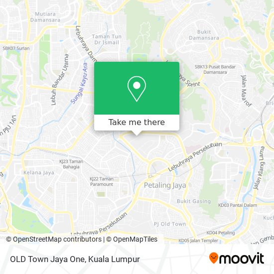 OLD Town Jaya One map