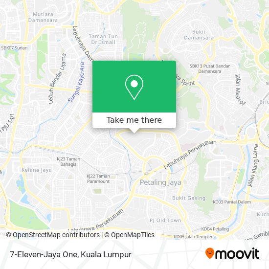 7-Eleven-Jaya One map