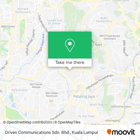 Driven Communications Sdn. Bhd. map