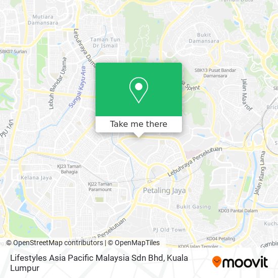 Lifestyles Asia Pacific Malaysia Sdn Bhd map