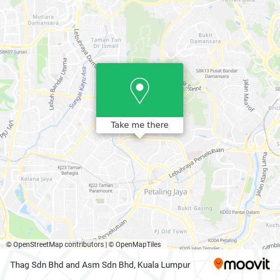 Thag Sdn Bhd and Asm Sdn Bhd map