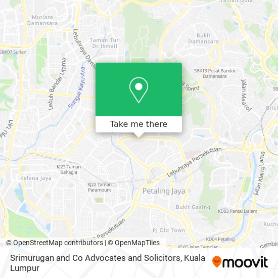 Srimurugan and Co Advocates and Solicitors map