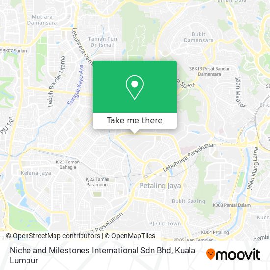 Niche and Milestones International Sdn Bhd map