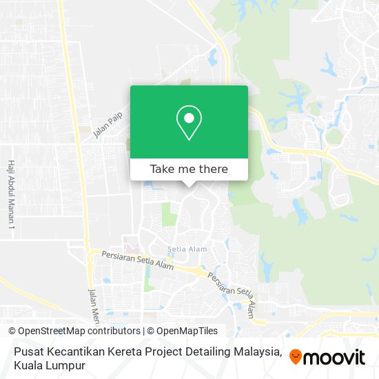 Pusat Kecantikan Kereta Project Detailing Malaysia map