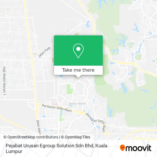Pejabat Urusan Egroup Solution Sdn Bhd map