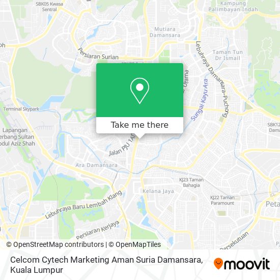 Peta Celcom Cytech Marketing Aman Suria Damansara