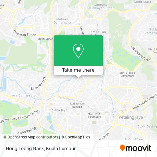 Hong Leong Bank map