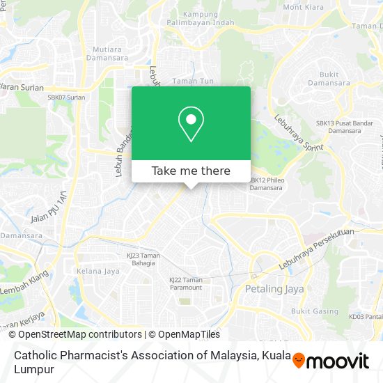 Peta Catholic Pharmacist's Association of Malaysia