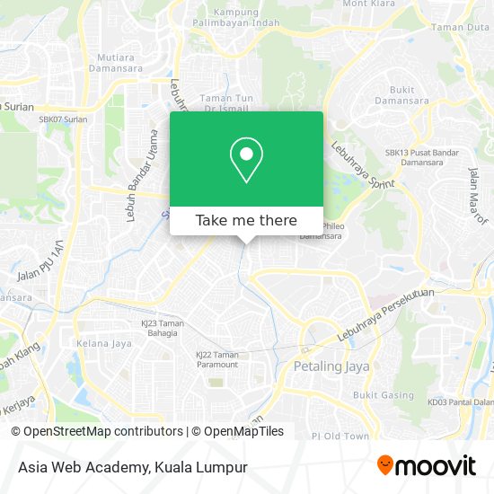 Asia Web Academy map