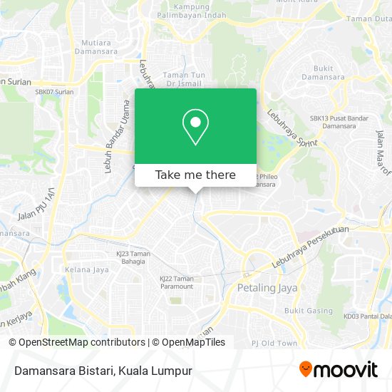 Damansara Bistari map