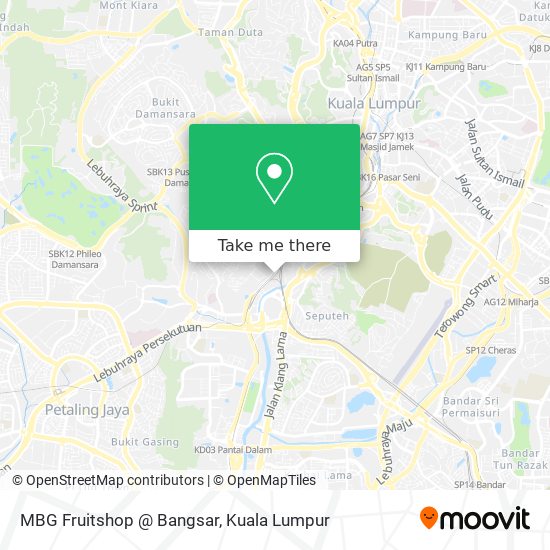 MBG Fruitshop @ Bangsar map