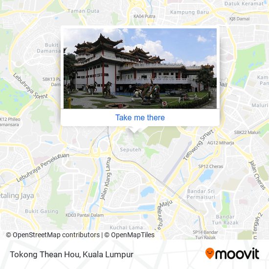 Tokong Thean Hou map