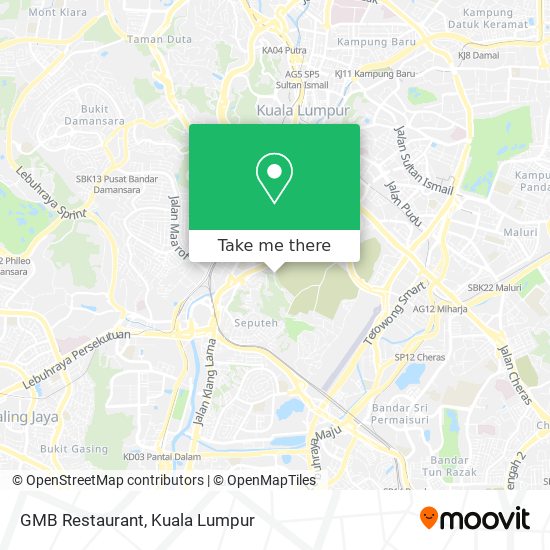 GMB Restaurant map