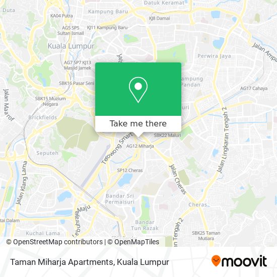 Taman Miharja Apartments map