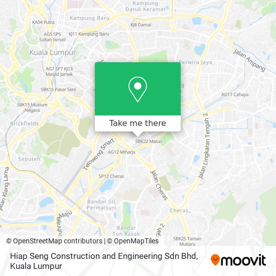 Hiap Seng Construction and Engineering Sdn Bhd map