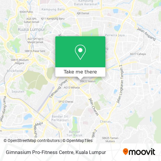 Gimnasium Pro-Fitness Centre map