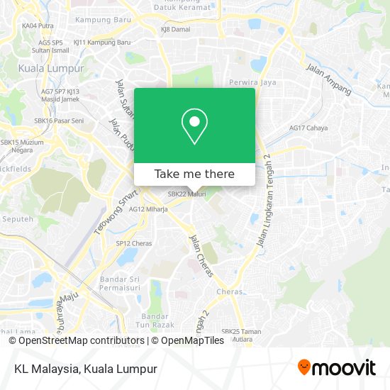 KL Malaysia map