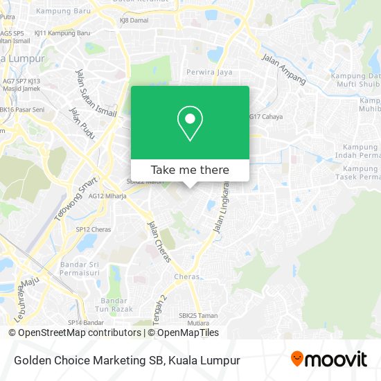 Golden Choice Marketing SB map