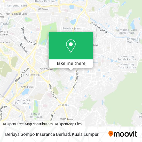 Berjaya Sompo Insurance Berhad map