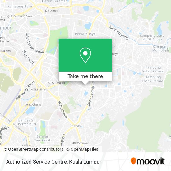 Authorized Service Centre map