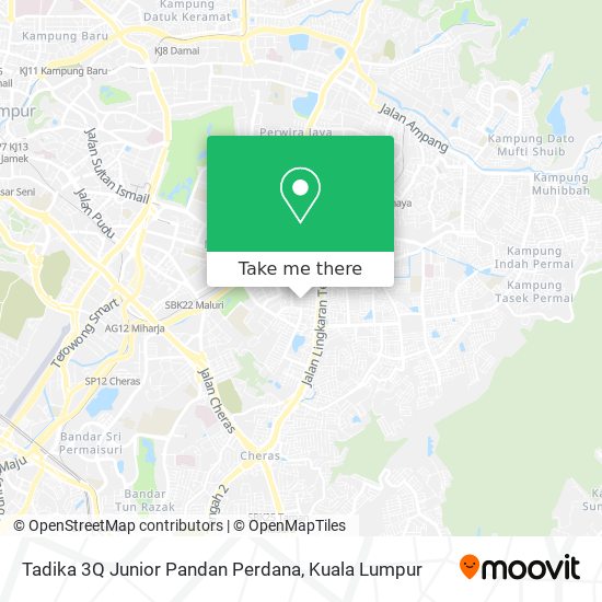 Peta Tadika 3Q Junior Pandan Perdana