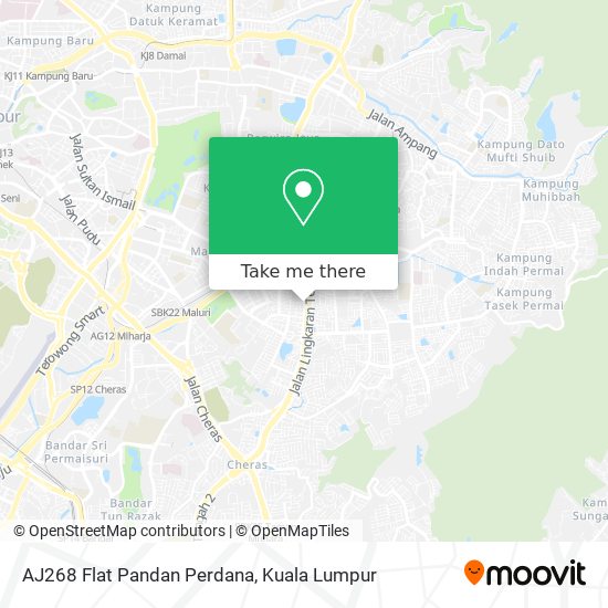 AJ268 Flat Pandan Perdana map