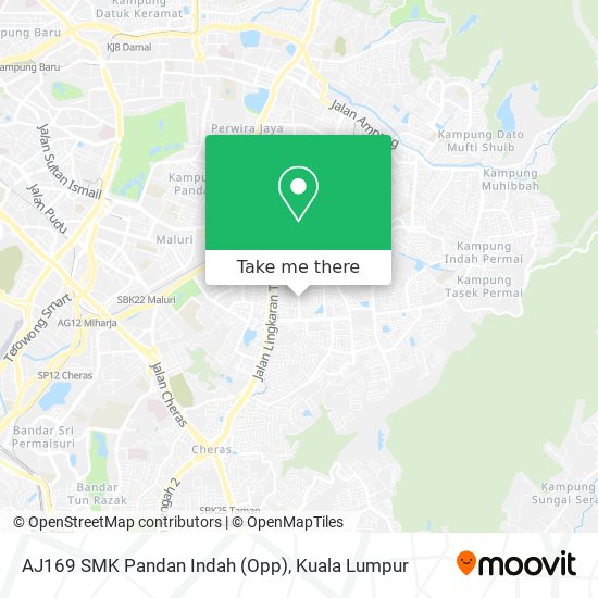 AJ169 SMK Pandan Indah (Opp) map