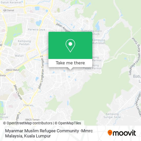 Peta Myanmar Muslim Refugee Community -Mmrc Malaysia