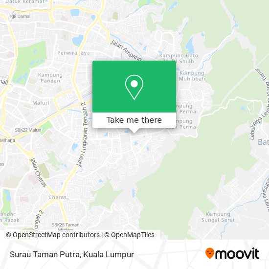 Surau Taman Putra map