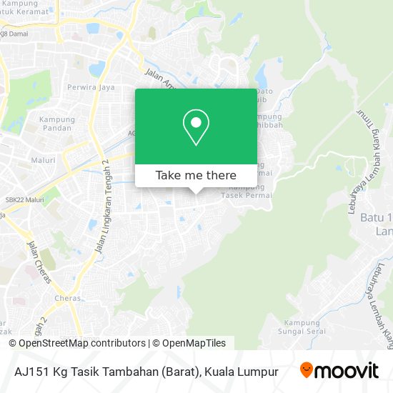 Peta AJ151 Kg Tasik Tambahan (Barat)