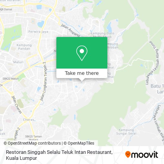 Peta Restoran Singgah Selalu Teluk Intan Restaurant