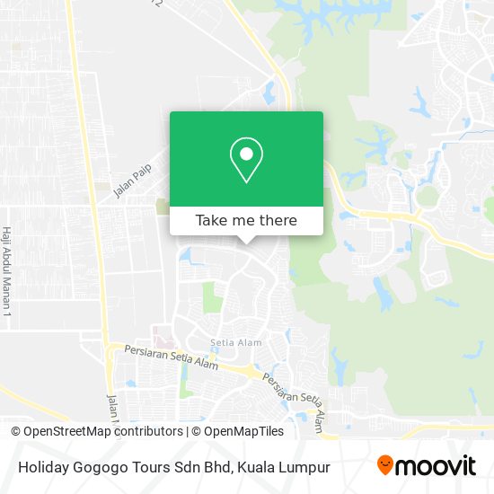 Holiday Gogogo Tours Sdn Bhd map