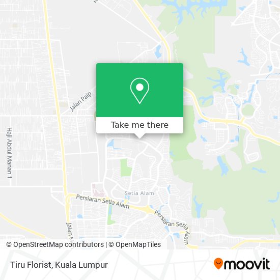 Tiru Florist map